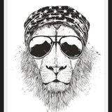 Cuadro Wild lion (bw)