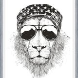 Cuadro Wild lion (bw)