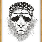 Cuadro Wild lion (bw)