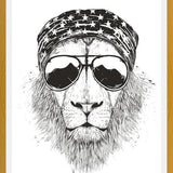 Cuadro Wild lion (bw)