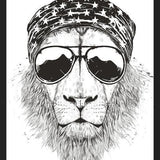 Cuadro Wild lion (bw)