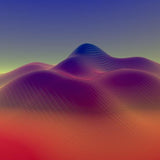 Canvas Mountains at Evening