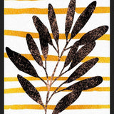 Cuadro Folha seca black gold