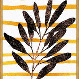 Cuadro Folha seca black gold