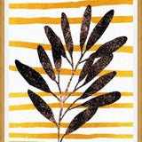 Cuadro Folha seca black gold