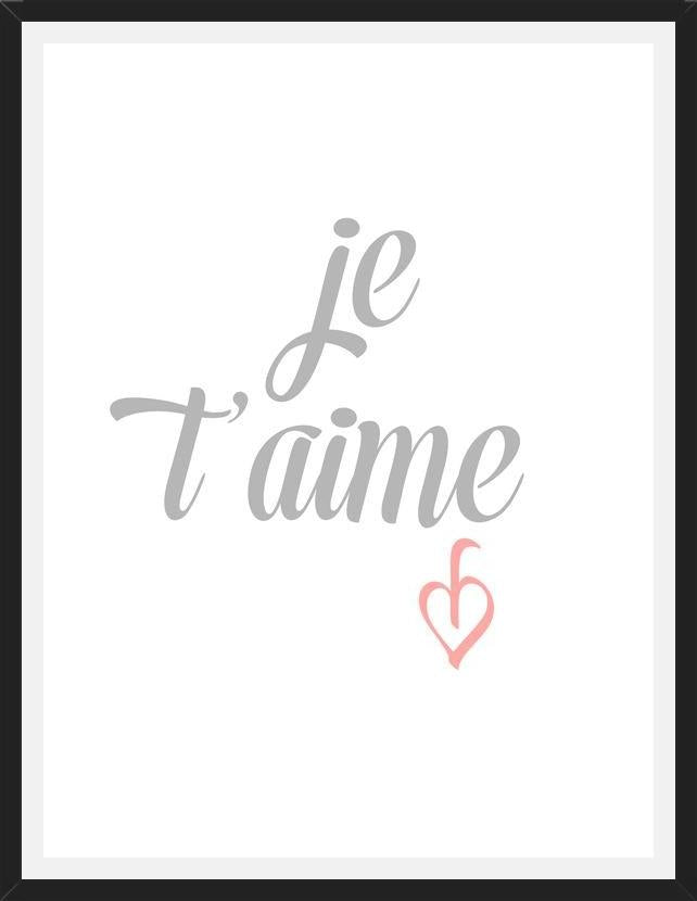 Cuadro Je t aime