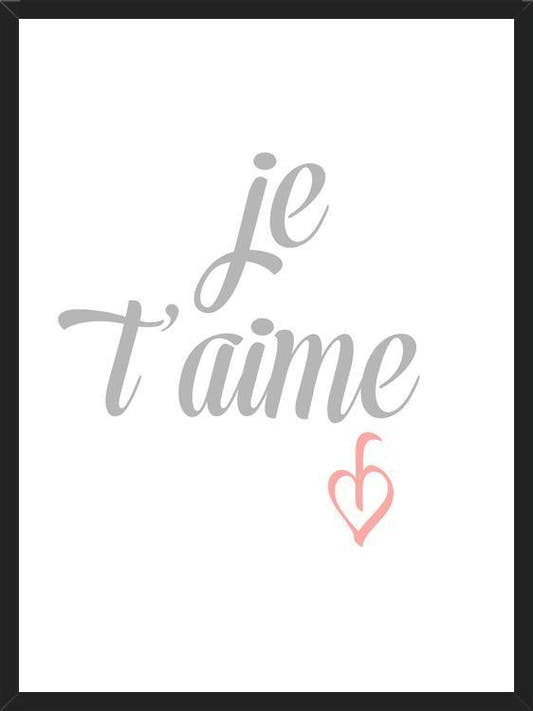 Cuadro Je t aime