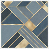 Cuadro Geometric Blue & Gold