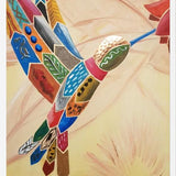 Cuadro Colibrí bebiendo néctar de una flor