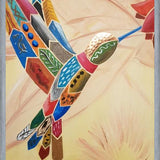 Cuadro Colibrí bebiendo néctar de una flor