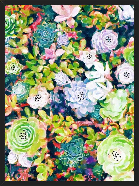 Cuadro Watercolor Succulents