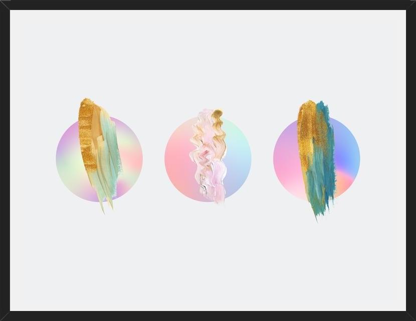 Cuadro Gradient Painted Planets