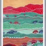 Cuadro Boho Landscape And Red Mountains