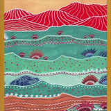 Cuadro Boho Landscape And Red Mountains