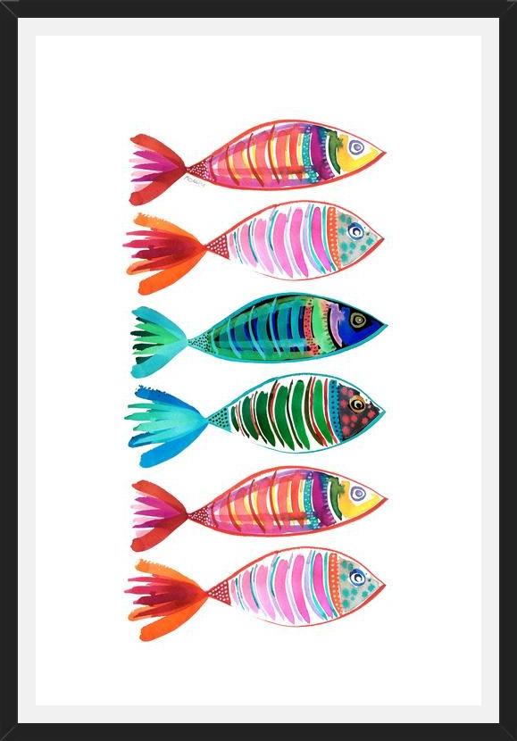Cuadro peces full color