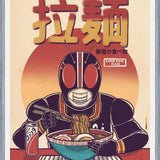 Cuadro Kamen Rider Black Eating Ramen