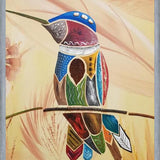 Cuadro Colibrí descansando en una rama