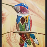 Cuadro Colibrí descansando en una rama