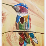 Cuadro Colibrí descansando en una rama