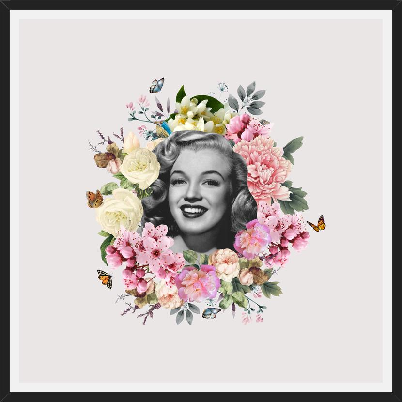 Cuadro Kitsch Flowers Portraits - Marilyn Light