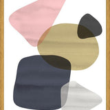 Cuadro Organic Bold Shapes Gold Pink 2
