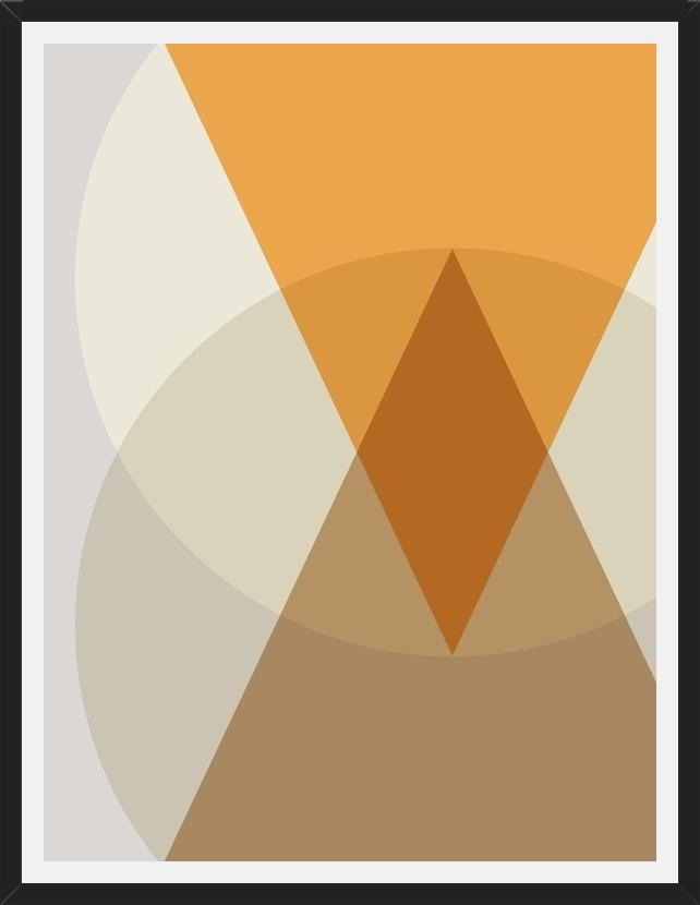 Cuadro Circles & triangles - earth tones