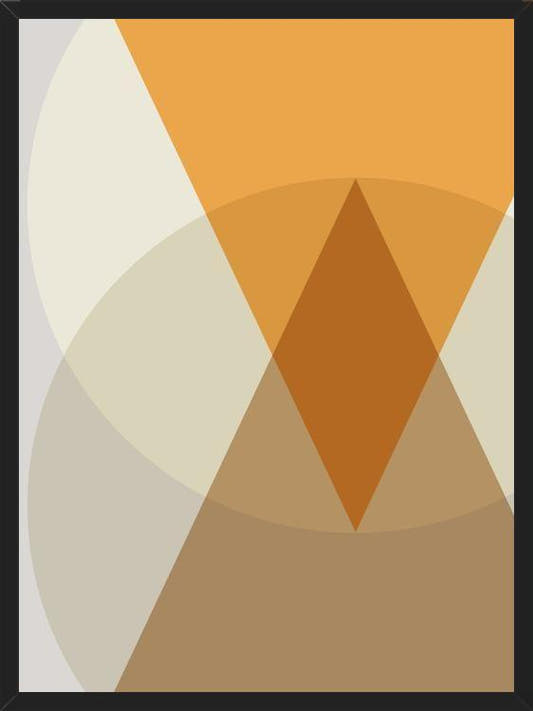 Cuadro Circles & triangles - earth tones