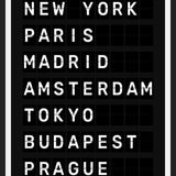 Cuadro Destinos Internacionales - Negro