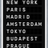 Cuadro Destinos Internacionales - Negro