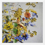 Cuadro Floral in Yellow and Blue
