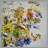 Cuadro Floral in Yellow and Blue