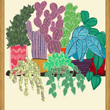 Cuadro cactus en maceta