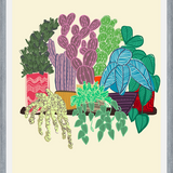 Cuadro cactus en maceta