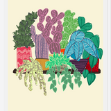 Cuadro cactus en maceta