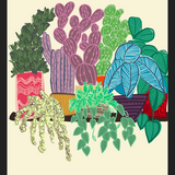 Cuadro cactus en maceta