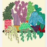 Cuadro cactus en maceta