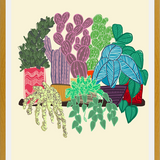 Cuadro cactus en maceta