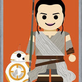 Cuadro Rey e BB8 Toy