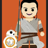 Cuadro Rey e BB8 Toy
