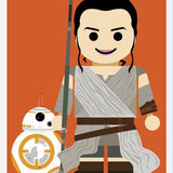Cuadro Rey e BB8 Toy