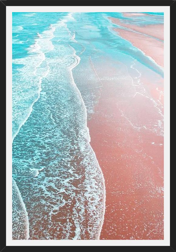 Cuadro Sea Blue and Rose Gold