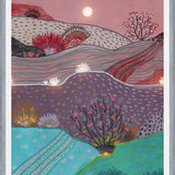 Cuadro Boho Hills And Full Moon