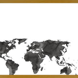 Cuadro Black World Map