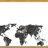 Cuadro Black World Map
