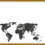 Cuadro Black World Map