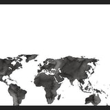 Cuadro Black World Map