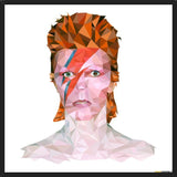 Cuadro David Bowie Low Poly