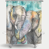 Cortina de Baño Elefantes