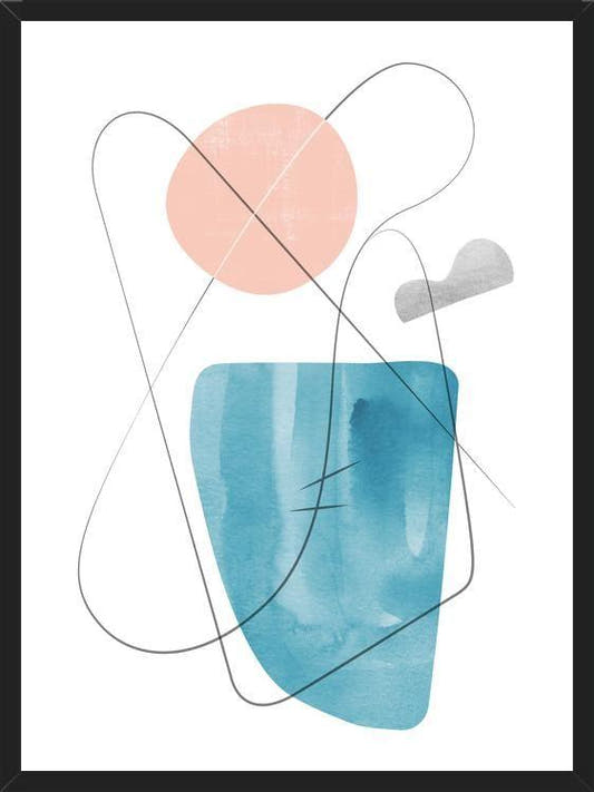Cuadro Abstraction with gray lines 9