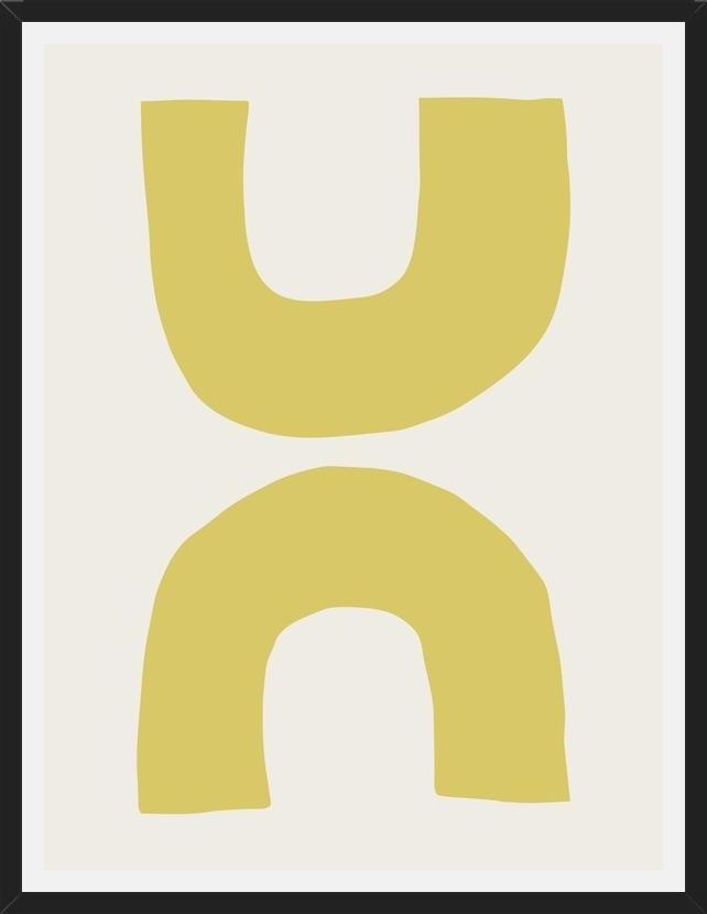 Cuadro Simple shapes in soft tones 4
